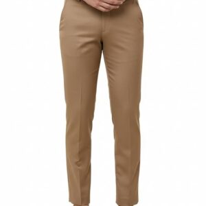 Classic Slim Fit Khaki Trousers for Men – Smart Casual Formal Pants