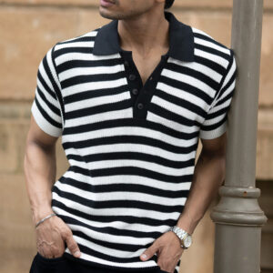 Black And White Stripe T-Shirt