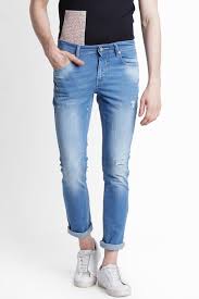 Light Blue Regular Fit Denim Jeans