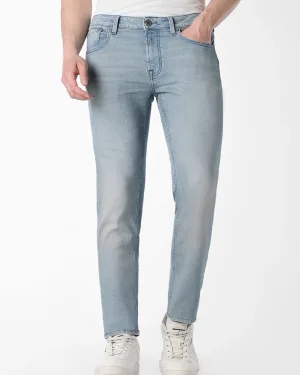 Light Blue Basic Baggy Fit Denim Jeans