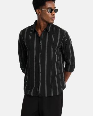 100% Cotton Regular Fit Stripes Shirts – Classic Everyday Essential