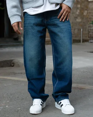 Dark Blue Tinted Baggy Jeans