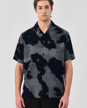 Stylish Box Fit Abstract Viscose Shirts for Men