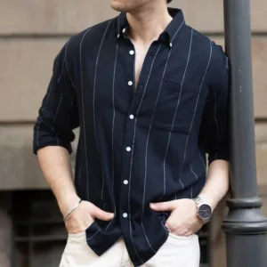 Wine Structured Shirt With Pockets