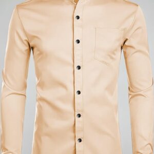 Self-Design Slim Fit Stretch Shirts – Premium Textured Smart Style