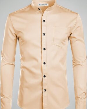 Self-Design Slim Fit Stretch Shirts – Premium Textured Smart Style