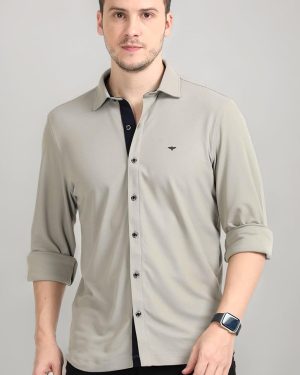 Light Grey Checks Shirt