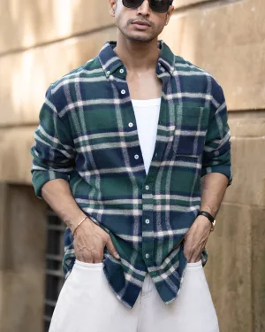 Green Checks Buttondown Shirt