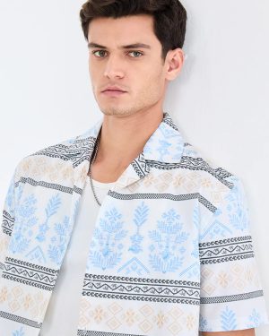 Box Fit Geometric Shirts – Modern Oversized Statement Style