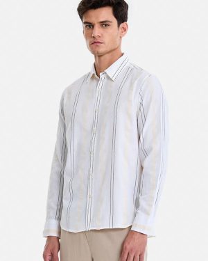 100% Cotton Regular Fit Stripes Shirts – Classic & Comfortable Everyday Wear