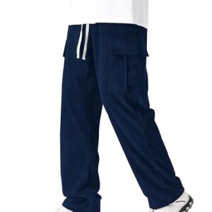 Olive Nylon Relaxed Fit Cargo Pants with Utility Pockets