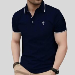 Multicolour Striped Polo T-Shirt