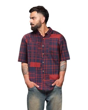 Olive Solid Regular Fit Plus Size Shirts for Men