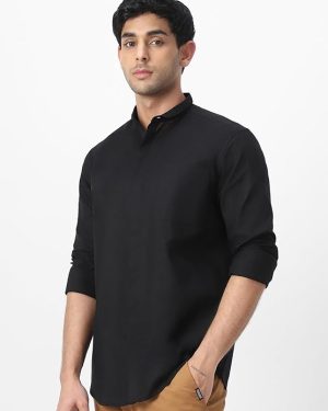 Peach Linen Double Pocket Shirt