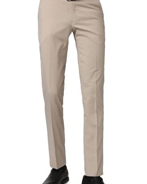 Premium Beige Relaxed Fit Casual Trousers for Men