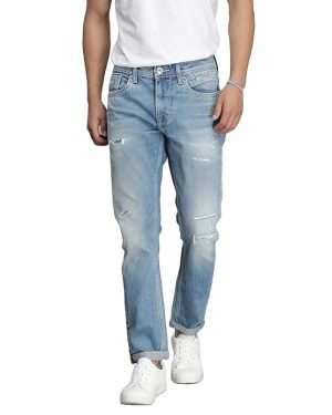 Dk Blue 5 Pocket Low-Rise Ankle Length Jeans