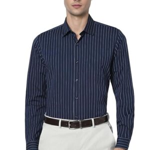 Navy Structure Stripe Shirt