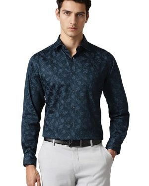 Navy Abstract Aztec Print Shirt