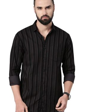 Navy Abstract Print Shirt