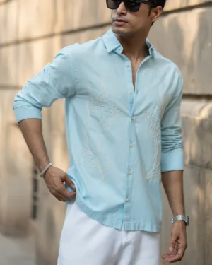 Russet Embroidered Shirt