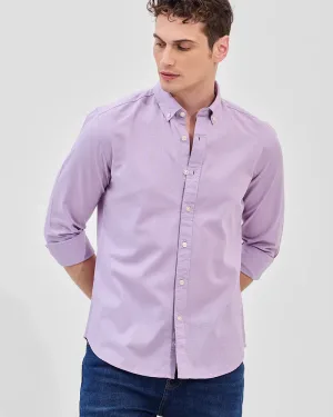 Lavender Linen Blend Shirt