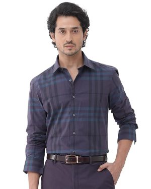Navy Lightweight Structured Shirt