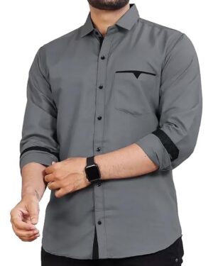 Quads Line Grey Shirts – Modern Minimal & Stylish Look