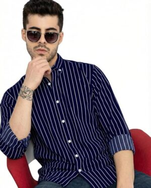 Premium Stripes Shirts for Men | Regular Fit Comfort