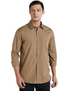 Pure Cotton Regular Fit Mandarin Shirt