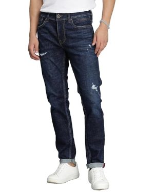 Dk Blue 5 Pocket Low-Rise Ankle Length Jeans