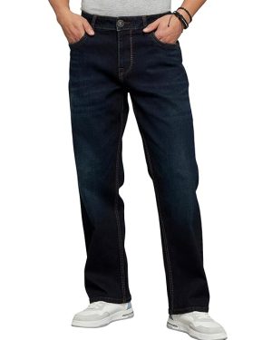 Dk Blue 5 Pocket Midrise, Comfort And Straight Fit Jeans