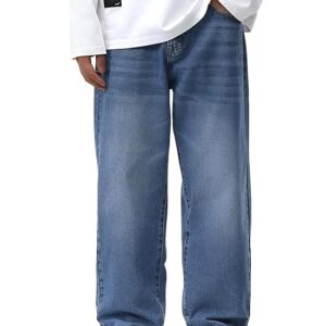 Dk Blue 5 Pocket Mid-Rise Slim Straight Fit Jeans