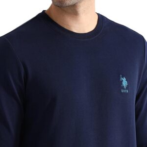 Navy Self Stripe T-Shirt
