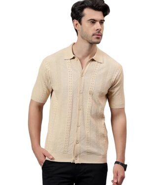 Regular Fit 100% Cotton Knitted Shirts – Soft & Comfortable Style