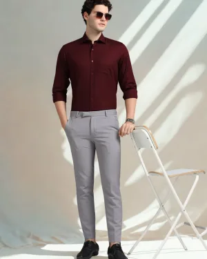 Maroon Lightweight Oxford Shirt