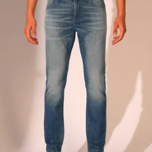 Dk Blue 5 Pocket Mid-Rise Slim Fit Jeans