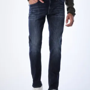 Dk Blue 5 Pocket Mid-Rise Slim Fit Jeans