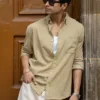 Beige Corduroy Buttondown Shirt