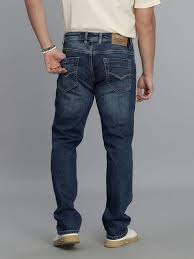 Med Blue 5 Pocket Midrise, Comfort Straight Fit Cropped Jeans