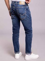 Med Blue 5 Pocket Low-Rise Ankle Length jeans