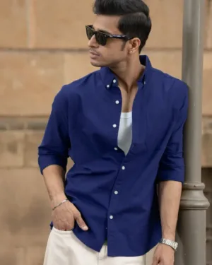 Royal Blue Oxford Shirt