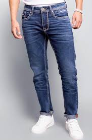 Med Blue 5 Pocket Low-Rise Ankle Length Jeans