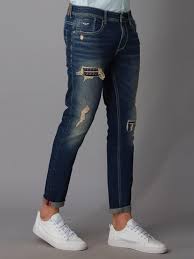 Dk Blue 5 Pocket Low-Rise Ankle Length jeans