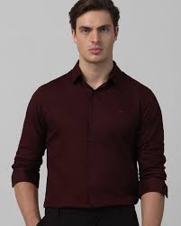 Regular Fit Stretch Maroon Shirts – Bold & Comfortable Everyday Style