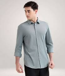 Regular Fit Stretch Knitted Shirts – Comfortable Everyday Essential