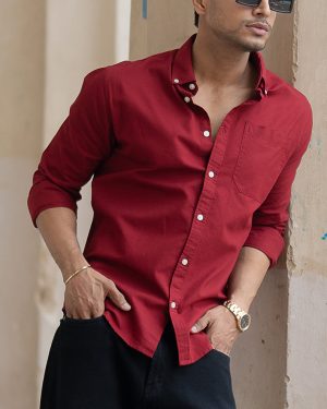 Brick Red Oxford Shirt