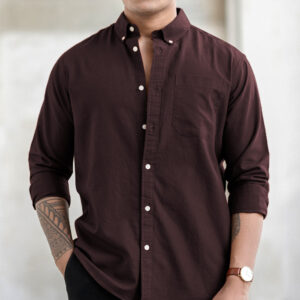 Brown Oxford Shirt