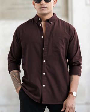 Brown Oxford Shirt