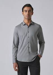 Regular Fit Stretch Grey Shirts – Comfortable & Modern Everyday Wear