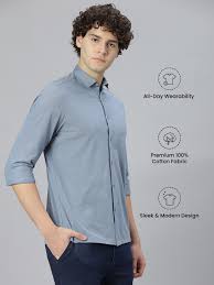 Regular Fit Stretch Knitted Shirts – Soft & Flexible Everyday Wear